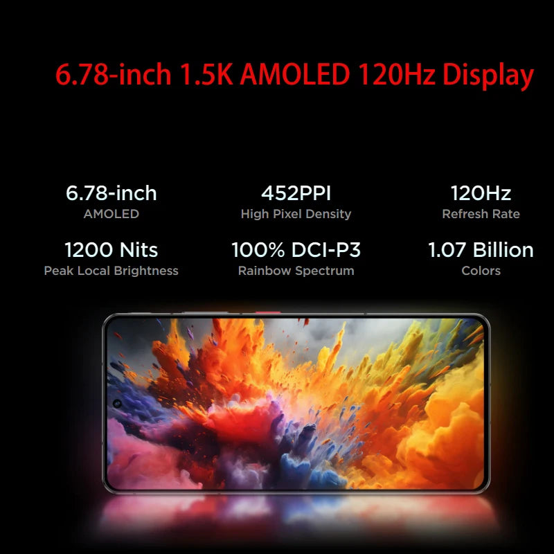 Nubia Z60S Pro 6.78" Smartphone Snapdragon 8 Gen 2 5100mAh Battery 80W charge satellite communication AI Phone Global Version