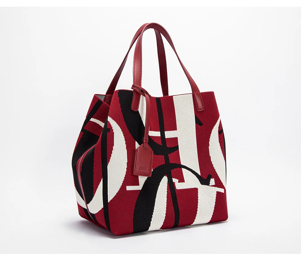 Multi-coloured Colour Retro Style Women's Large Capacity Handbags Multi-coloured Available Classic Multi-purpose Women's Handbag