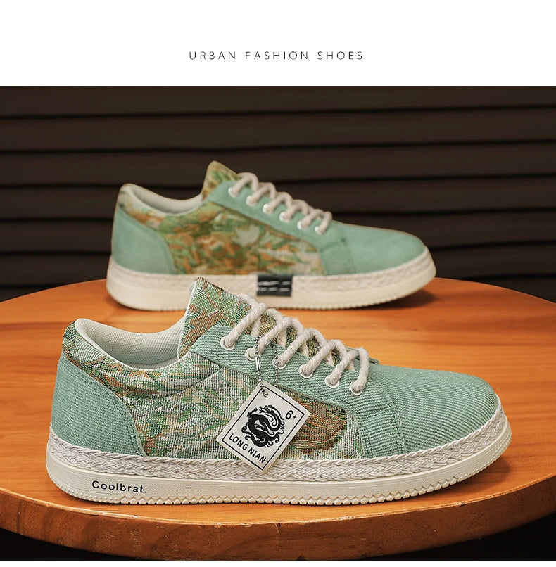 Canvas Men's Shoes Versatile Summer Trend Sports And Leisure Low Top Board Shoes Men's Cloth Shoes Soft Soles Work Shoes