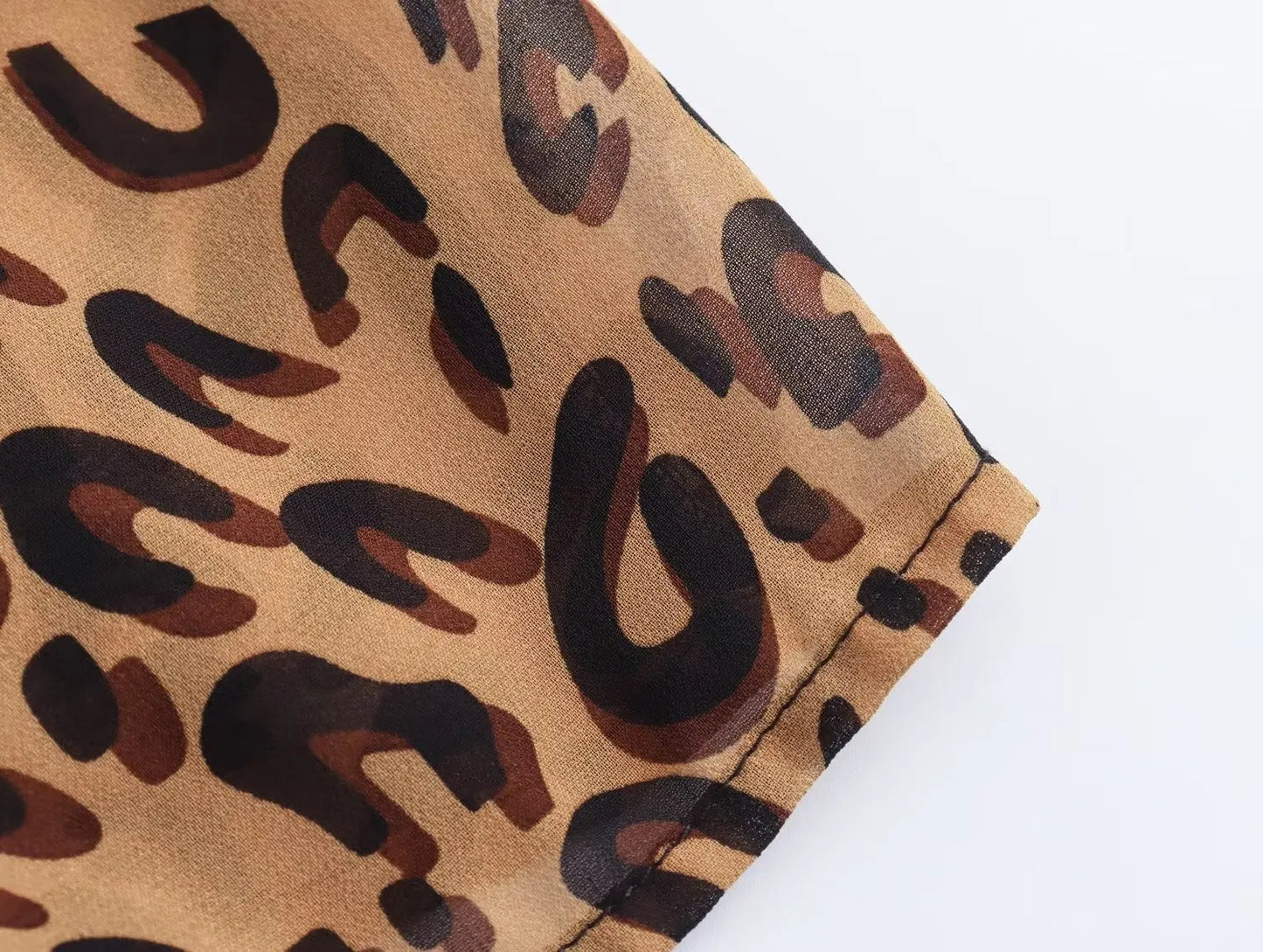 European and American style women's clothing new 2024 fashion retro leopard print long slim temperament dress