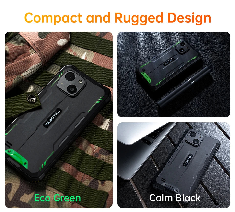 OUKITEL WP32 12GB(4+8) 128GB Mobile Phone IP68, Octa-Core, 6.0" HD+, Unbreakable Smartphone 6300mAh Android 13