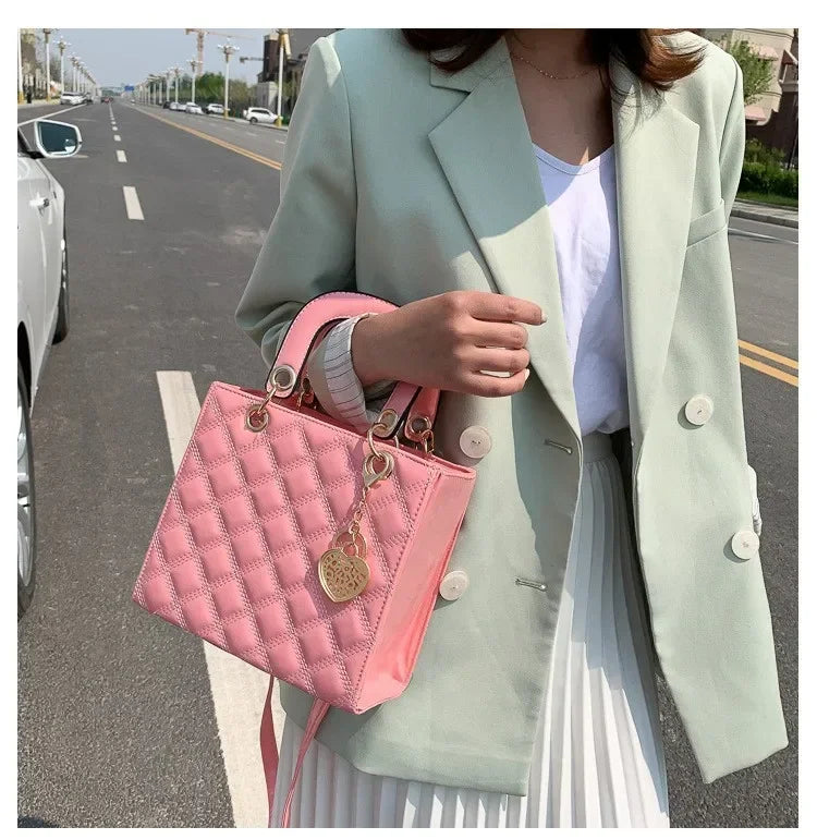 Handbag Women Brand Luxury Totes High Quality Fashion Classic Quilted Square Handle Bag Women Crossbody Shoulder Bags Dropship