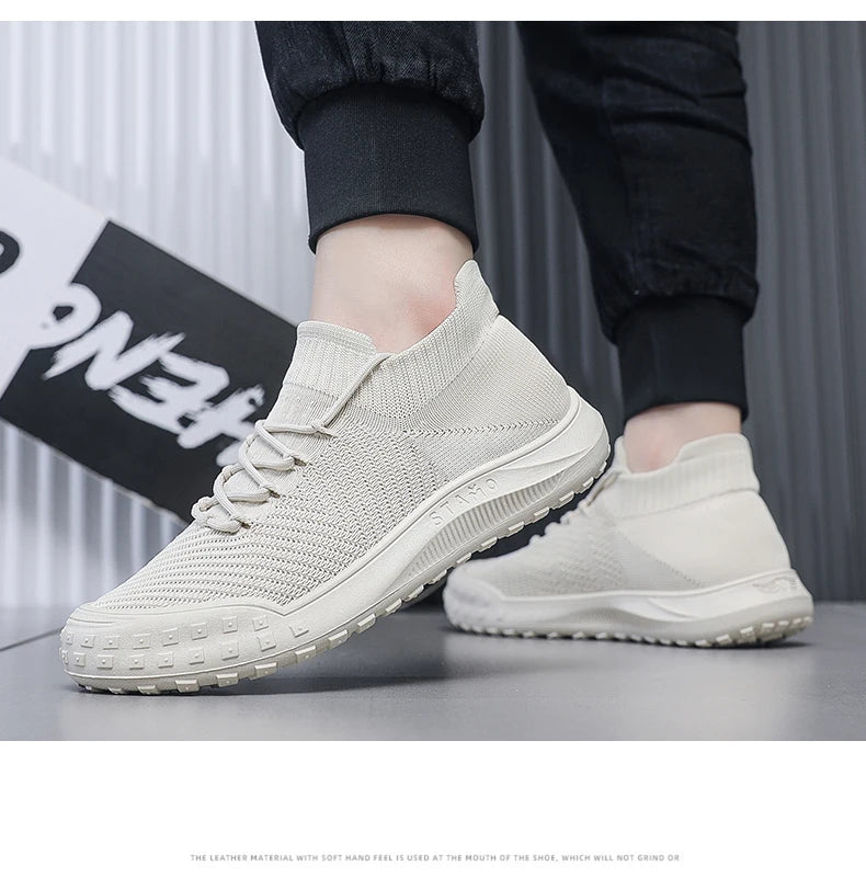 Men Casual Sneakers Summer Breathable Sport Shoes Outdoor Running Shoes male's Mesh Light Comfort Athletic Jogging Walking Shoes