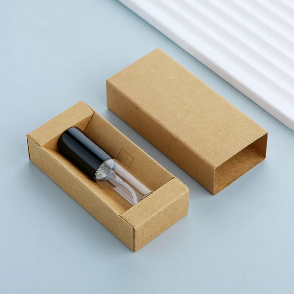 50 件/批 5ml 香水瓶配香水紙盒香水可填充霧化器噴霧瓶噴霧器定制 LOGO 另付費