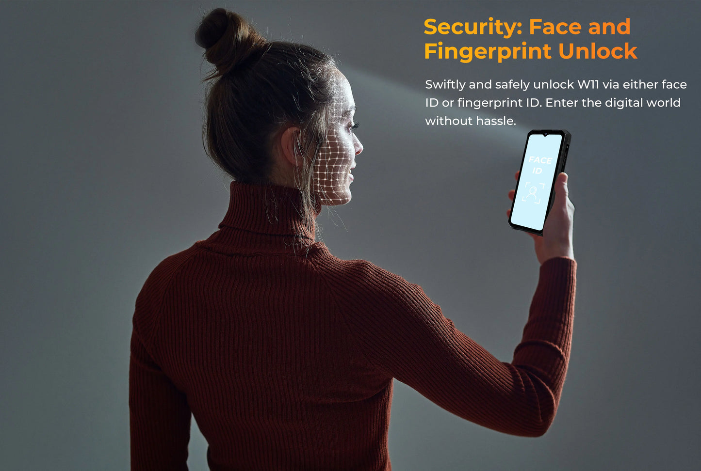 HOTWAV W11 20800mAh 33W Smartphone 12GB(6+6) 256GB 280LM Flashlight 6.6'' FHD+ 24MP Night Vision Rugged cell phone