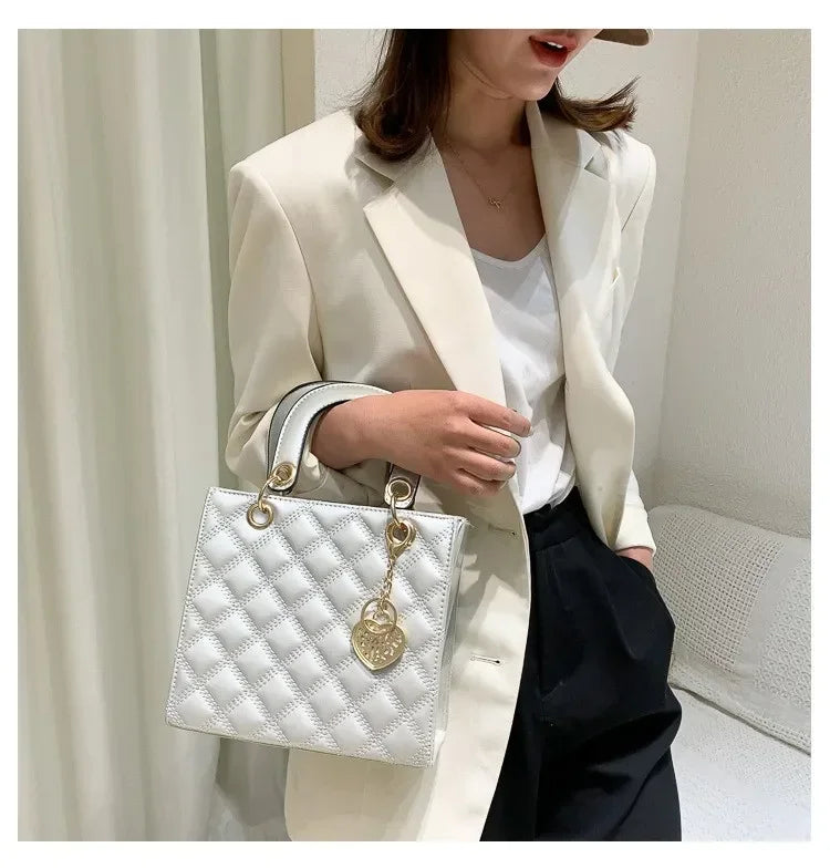 Handbag Women Brand Luxury Totes High Quality Fashion Classic Quilted Square Handle Bag Women Crossbody Shoulder Bags Dropship