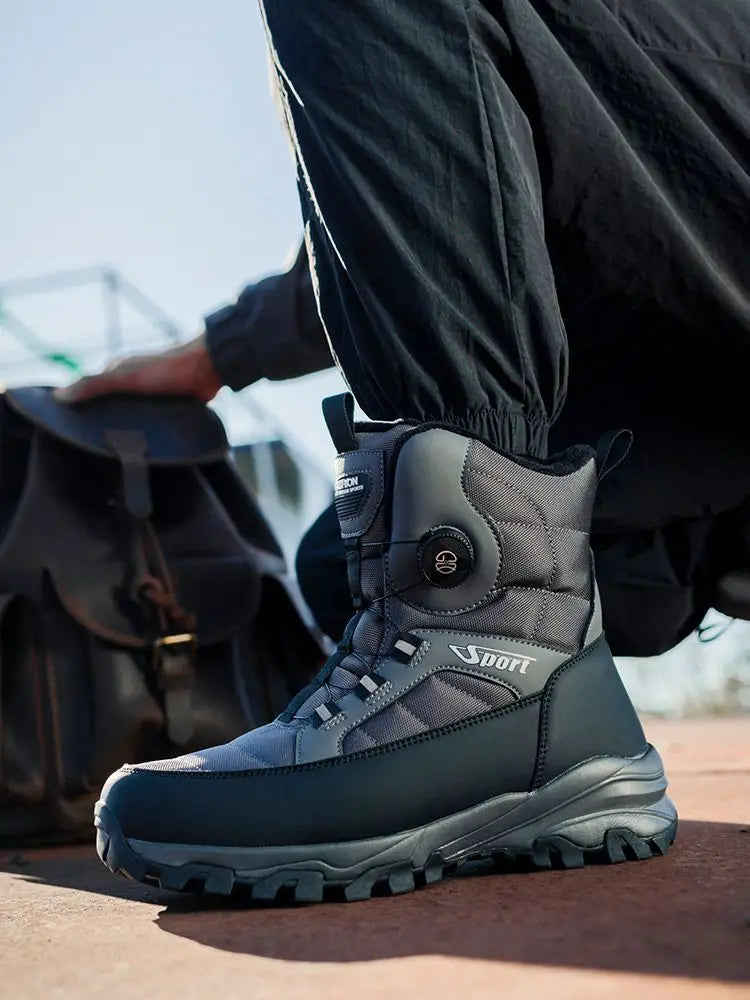 2025 Winter New Thick-soled Non-slip Comfortable Lightweight Velvet Outdoor Cotton Boots Men