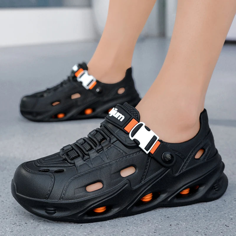 Men's Outdoor Sandals Sport Slippers Beach Slides Breathable Non-slip Clogs Men Casual Garden Shoes Hiking Men Outdoor Sandals