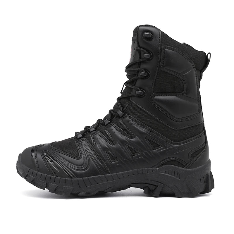 Special Forces Desert Combat Tactical Men's Tall Boots Wear-resistant Training Boots Waterproof Outdoor Mountaineering Sports Cl