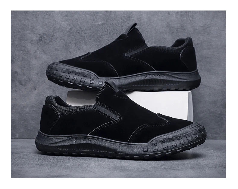 2025Men's Workwear Casual Sneakers Indoor Breathable Loafers Outdoor Seasonal Lightweight Beach Shoes Soft Sole Non-slip Fashion