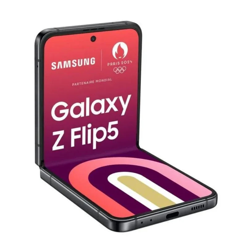 Refurbished Samsung Galaxy Z Flip 5 5G 6.7" F731U1 8+256/512GB AMOLED Unlocked Foldable Android CellPhone Excellent Condition