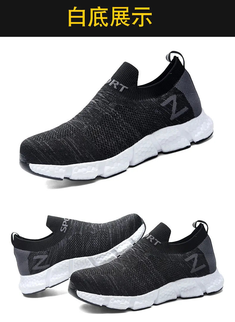 Size 36-46 Men Women Safety Work Boots Outdoor Hiking Shoes Air Mesh Sneaker Popcorn Sole Kevlar Insole Anti-smash Steel Toe Cap