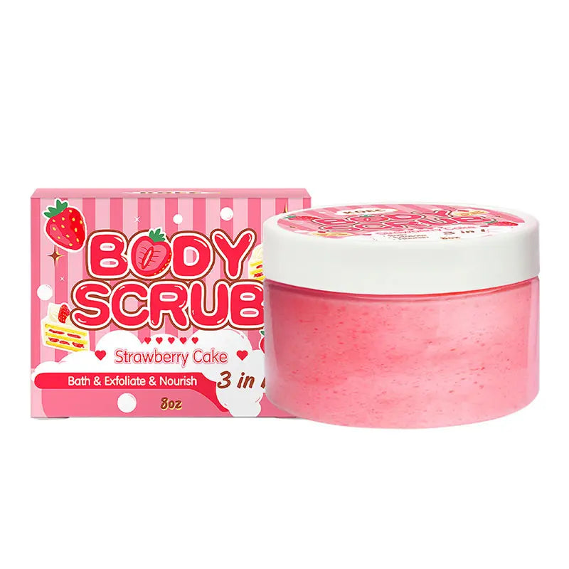 Fruity Body Scrub Remove Grease, Clean Body And Bath Salt. Moisten Prevent Dry Skin Scrub Cream Body Cleaning Products