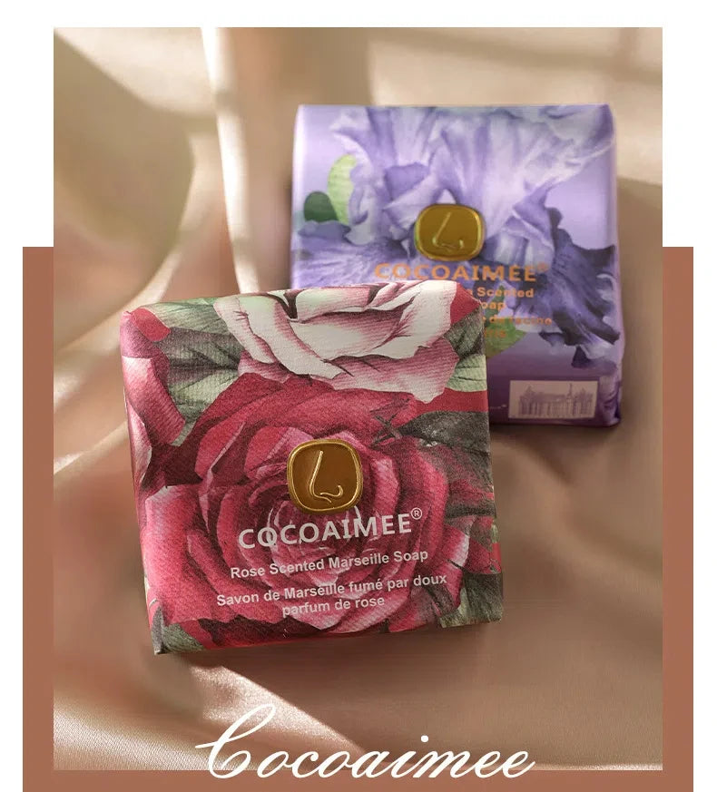 200g French Soap Mite Removing Soap Lavender French Hand Ground Soap Korean Style Baoli Wedding Gift Box Wedding Souvenir Gift