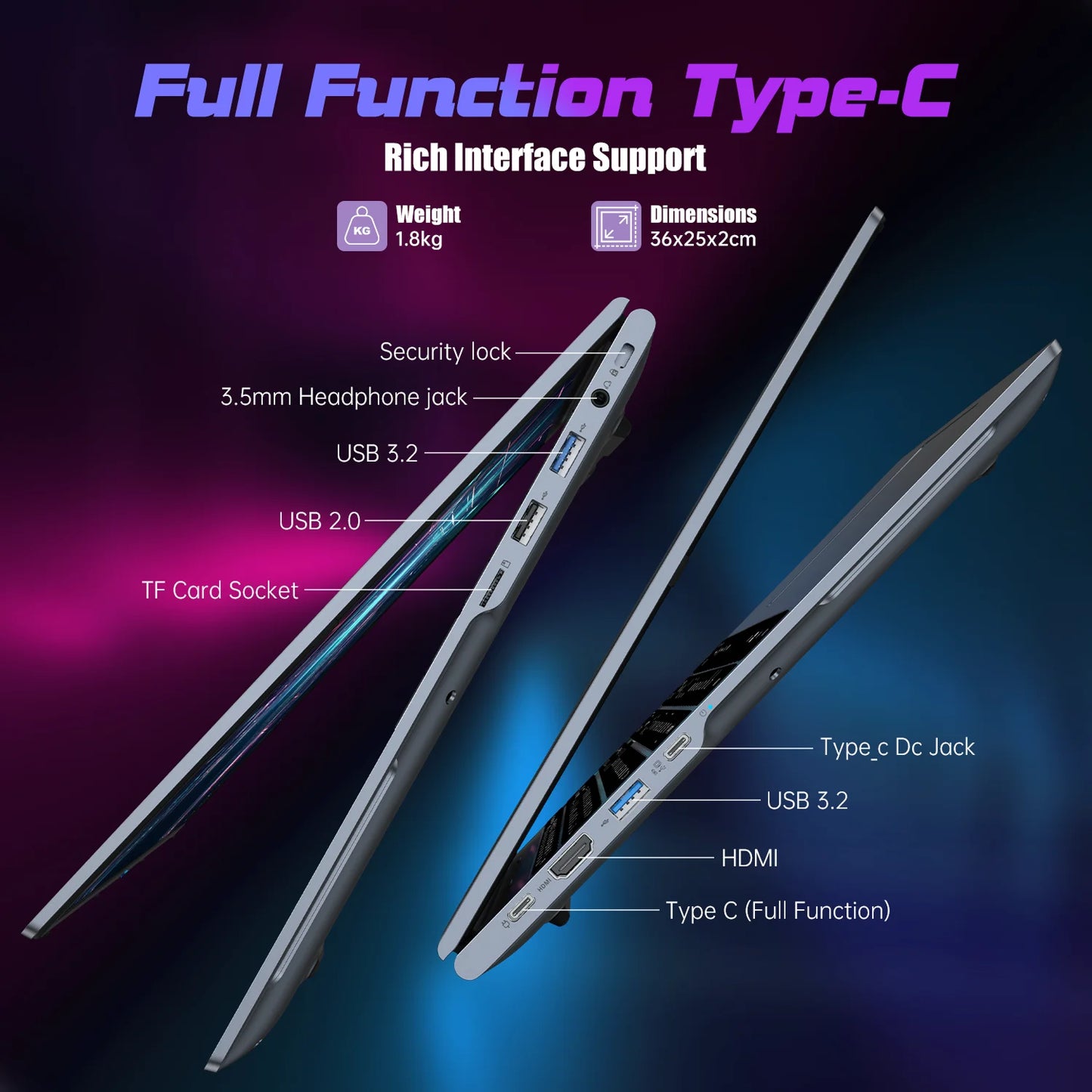 ACEMAGIC ‎RX16 AMD Ryzen 7 6800H 16.1" Ultra Slim 4400MAH Laptop 16GB LPDDR5 RAM 512GB ROM Windows 11Pro BT5.2 Wifi 6 Notebook