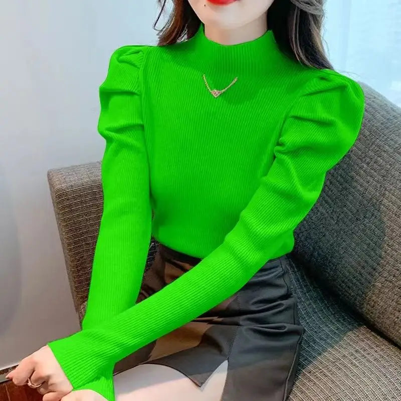 Autumn Winter Fashion Harajuku Sweater Women Elegant Casual All Match Pullovers Long Sleeve Knitting Tops Chic Female Clothes