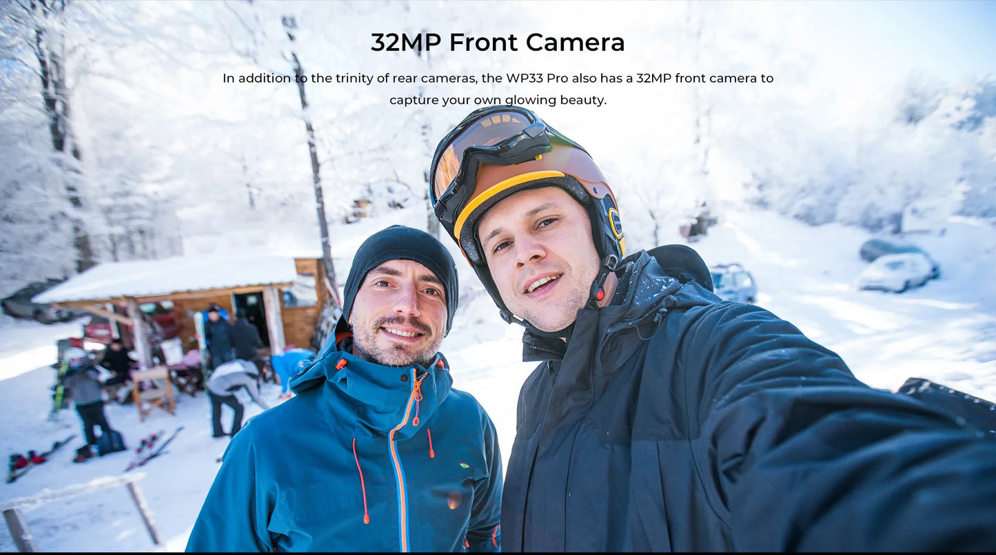 Oukitel WP33 Pro 5G Rugged Smartphone 6.6" FHD+ Cell Phone 24GB 256GB Mobile Phone 64MP Camera 22000mAh 33W Cellphon