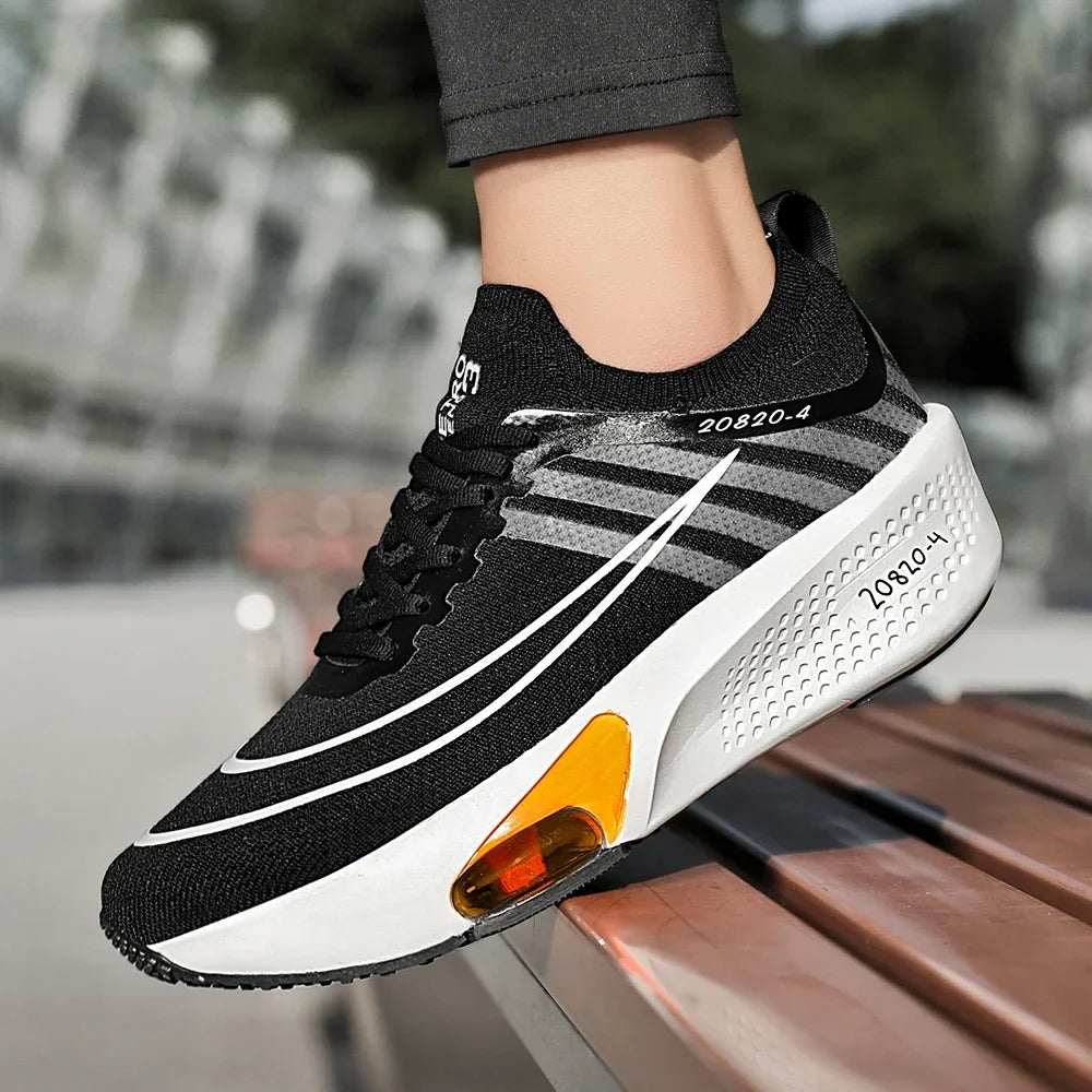 New Foreign Trade Couple Sports and Leisure Shoes Fashionable and Versatile Thick Bottom Lightweight Air Cushioned Running Shoes