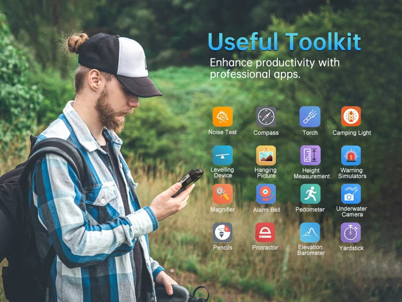 8849 Tank 2 PRO Unihertz Rugged Smartphone 24GB 512GB 100MP Rear Camera 23800mAh 120W Android 14 Dual Sim NFC OTG Cell Phone