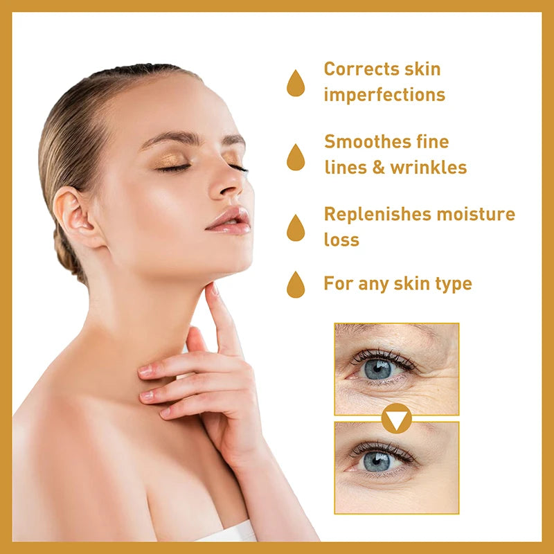 Rice Raw Pulp Serum Hyaluronic Acid Face Essence Nourishing Moisturizing Whitening Anti-Wrinkle Brighten Smooth Facial Skin Care