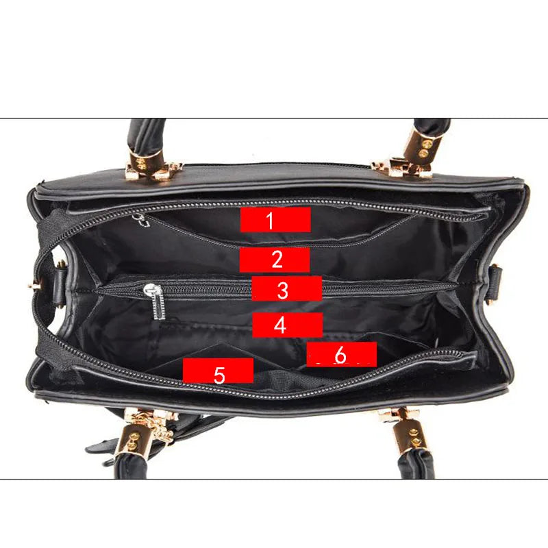 女士肩包大容量手提包女士斜背包荔枝紋PU手提水桶包女士郵差包