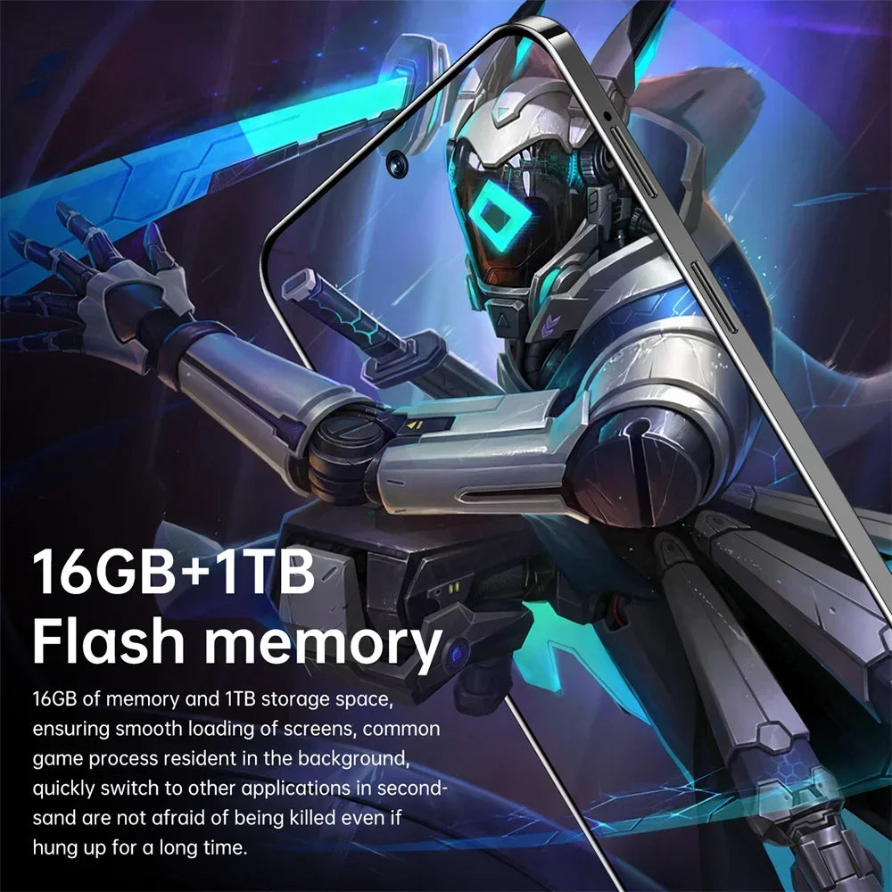 2025 GT10 Pro Original Smartphone 4G 5G 7.3HD 16G+1T Dual Sim Cellphones Android 13 Cell Phone 108MP 6800mAh Smart Mobile Phone