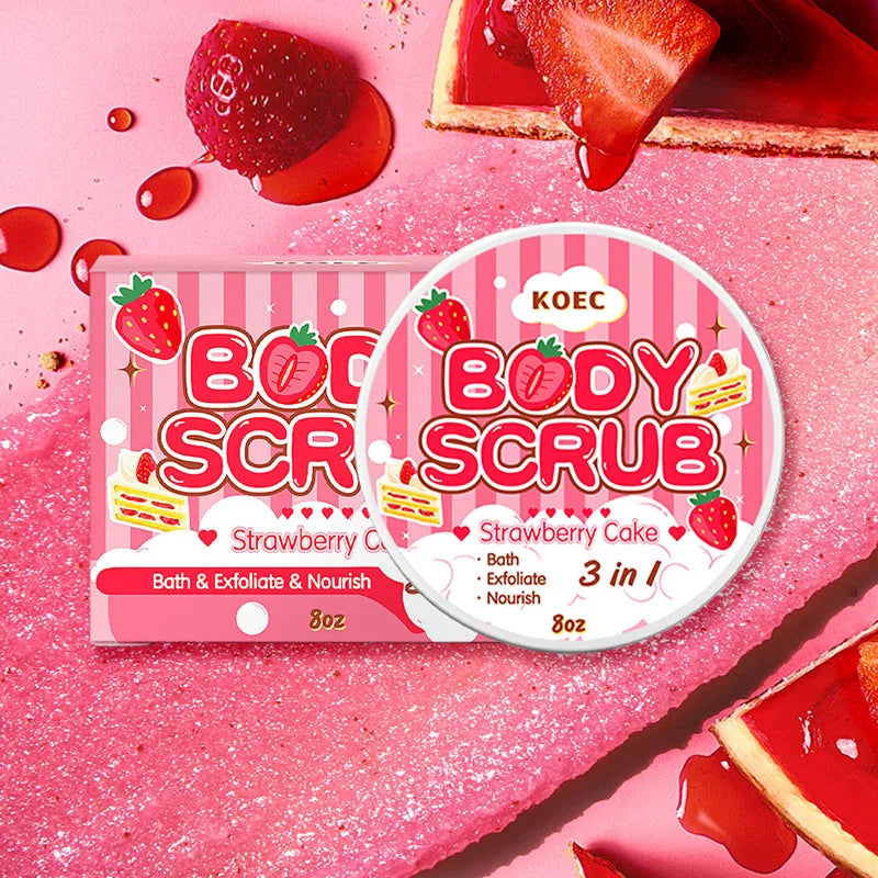Fruity Body Scrub Remove Grease, Clean Body And Bath Salt. Moisten Prevent Dry Skin Scrub Cream Body Cleaning Products