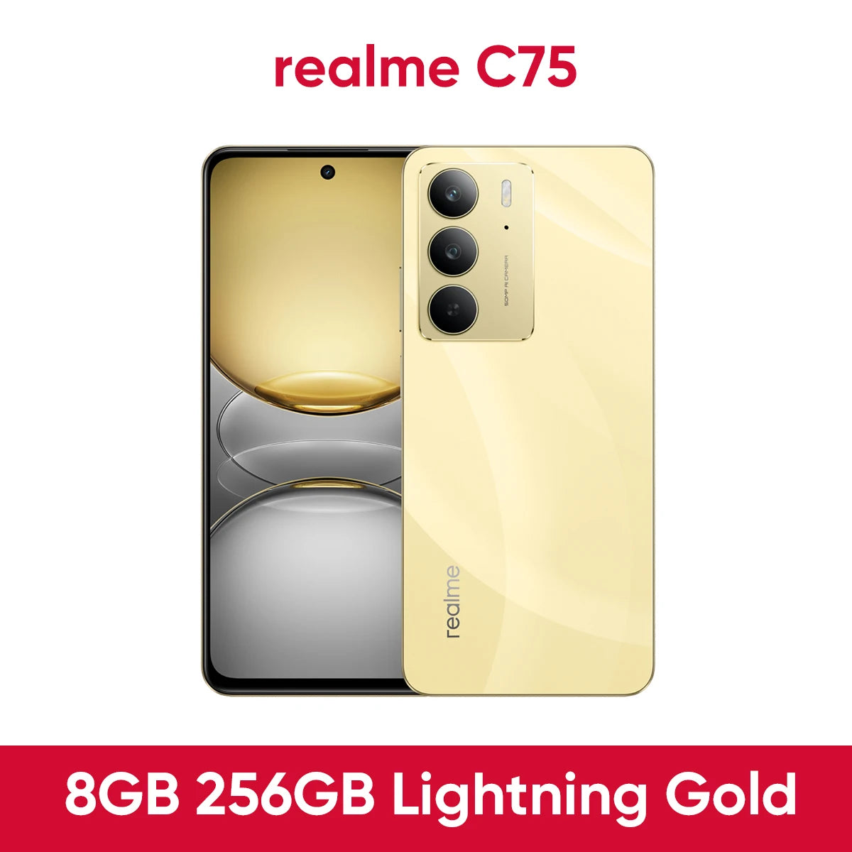 Global Version realme C75 6.72'' 90Hz FHD Display 50MP AI Camera 6000mAh Battery 45W Charge IP69 100% Original Cell Phone