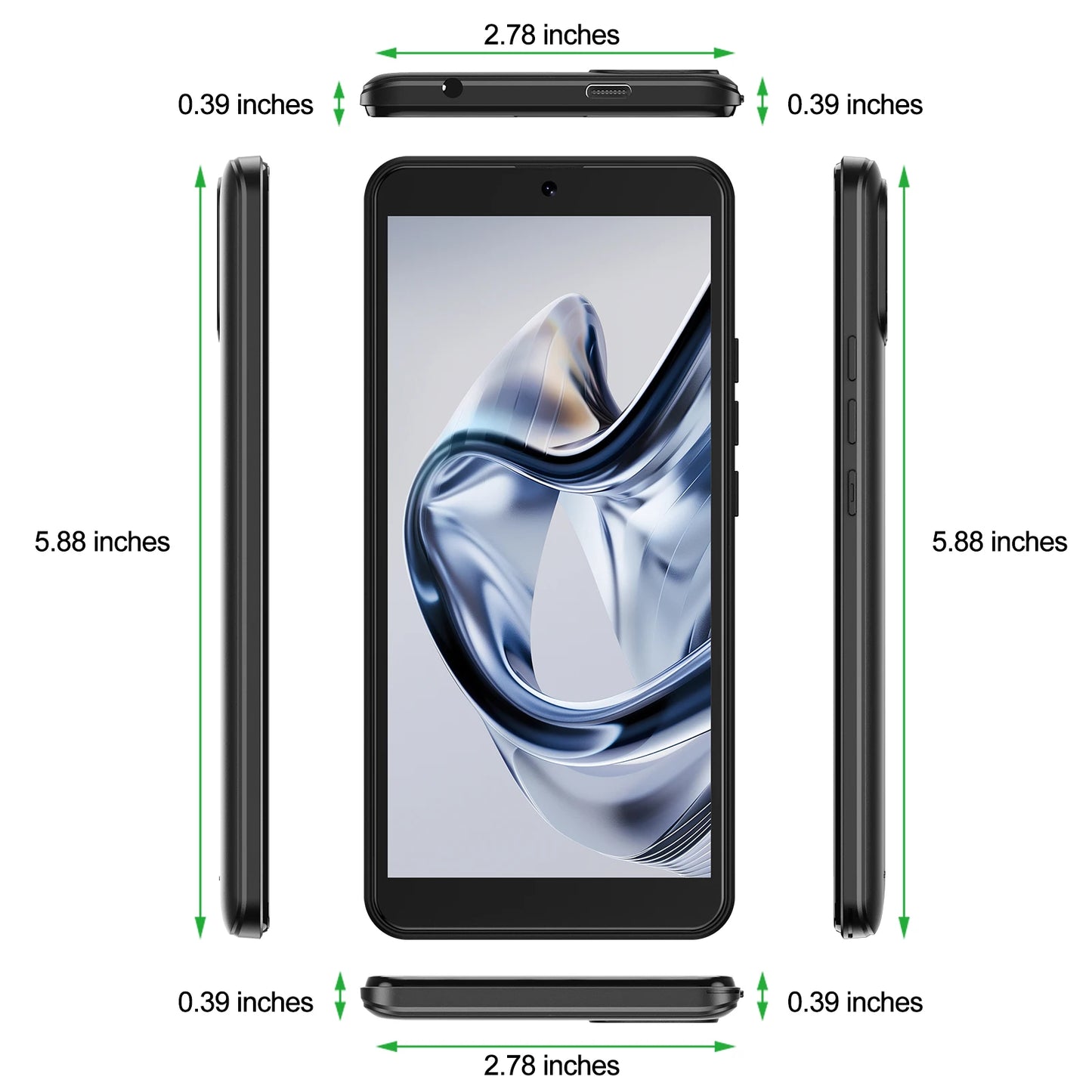 XGODY X32 Android 14 Smartphone 5.5 inch Dual SIM Octa Core 4GB+16GB Mobile Phones 2850mAh 5+8MP 4G Network Face ID Cellphones