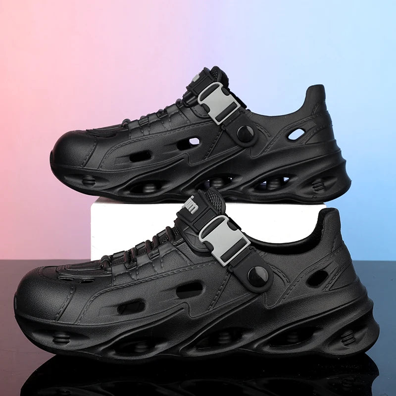 Men's Outdoor Sandals Sport Slippers Beach Slides Breathable Non-slip Clogs Men Casual Garden Shoes Hiking Men Outdoor Sandals