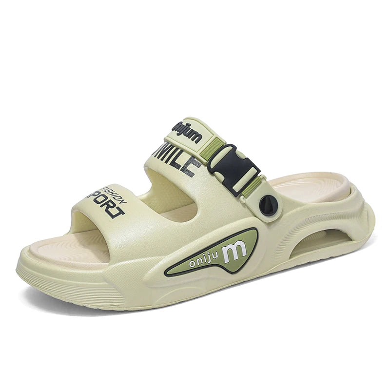 Summer Men's Outdoor Sandals Slippers Beach Comfortable Slides Soft Clogs Men Casual Shoes Garden Shoes Men Women Beach Sandals