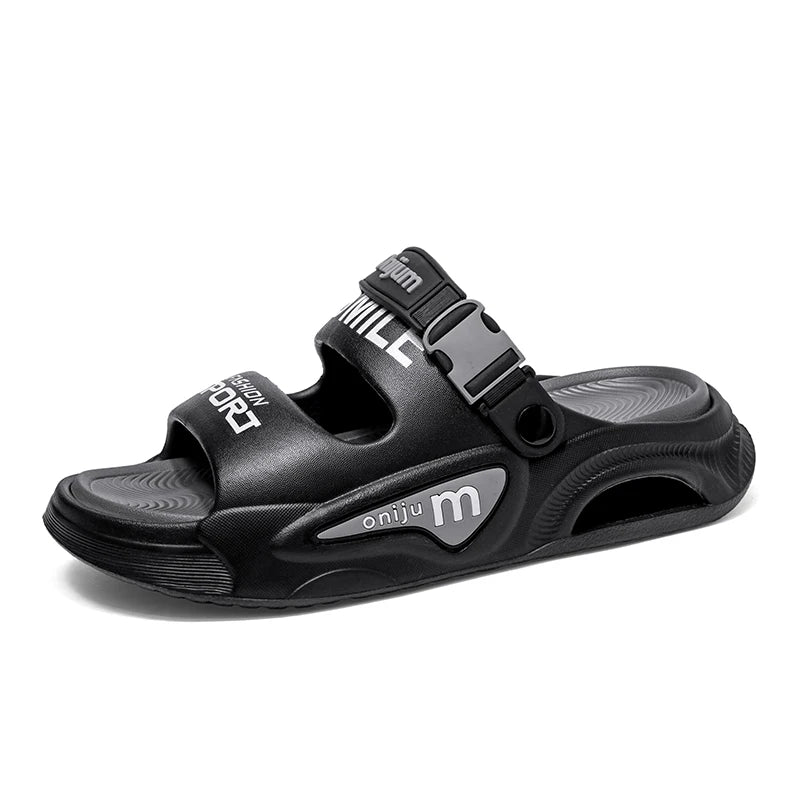 Summer Men's Outdoor Sandals Slippers Beach Comfortable Slides Soft Clogs Men Casual Shoes Garden Shoes Men Women Beach Sandals