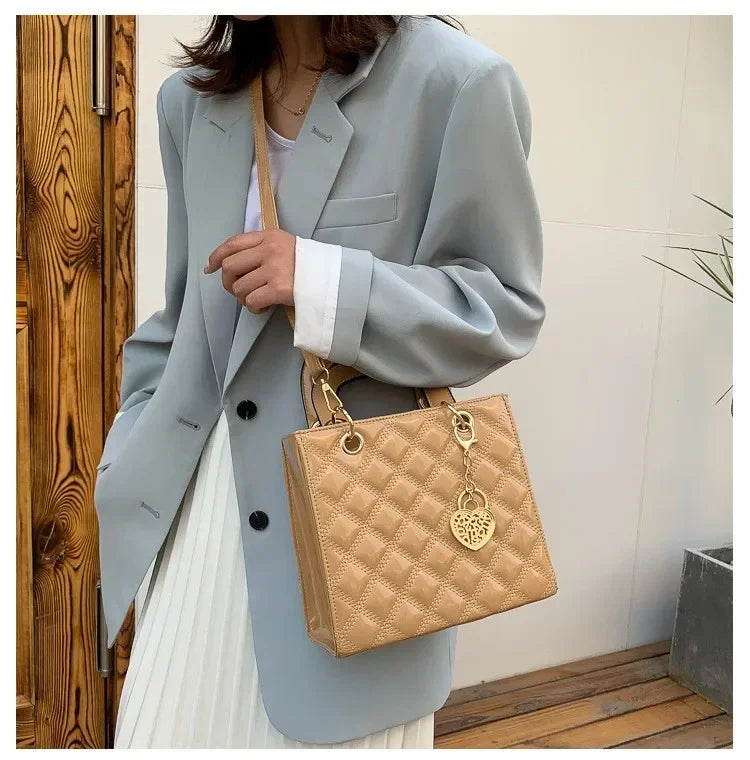 Handbag Women Brand Luxury Totes High Quality Fashion Classic Quilted Square Handle Bag Women Crossbody Shoulder Bags Dropship