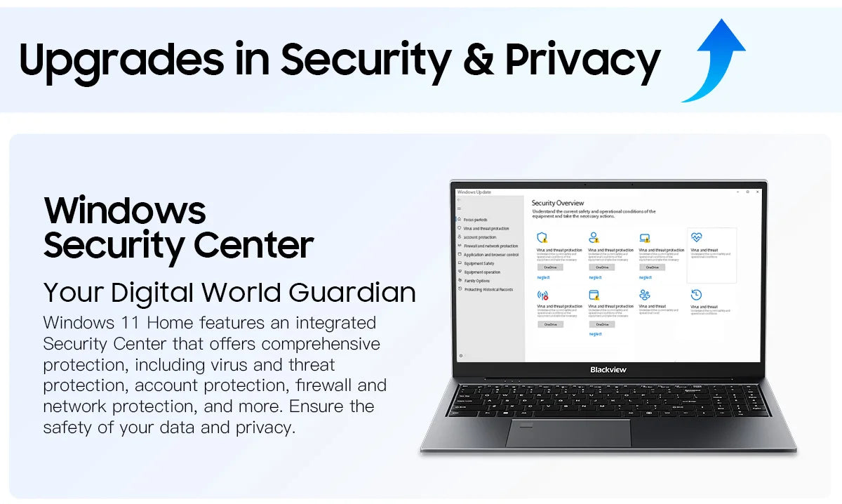 Blackview AceBook 8 Laptop 15.6" 12th Gen Intel Alder Lake N97 16GB RAM 512GB SSD + expansion up to 1TB Windows 11 Home 15.6"