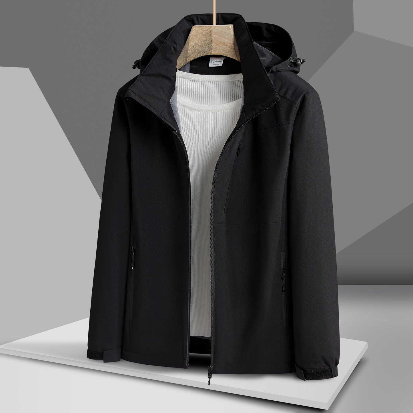 Women's Waterproof Hooded Jacket With Polar Fleece Lining - Windproof And Warm Outerwear For Outdoor Activities