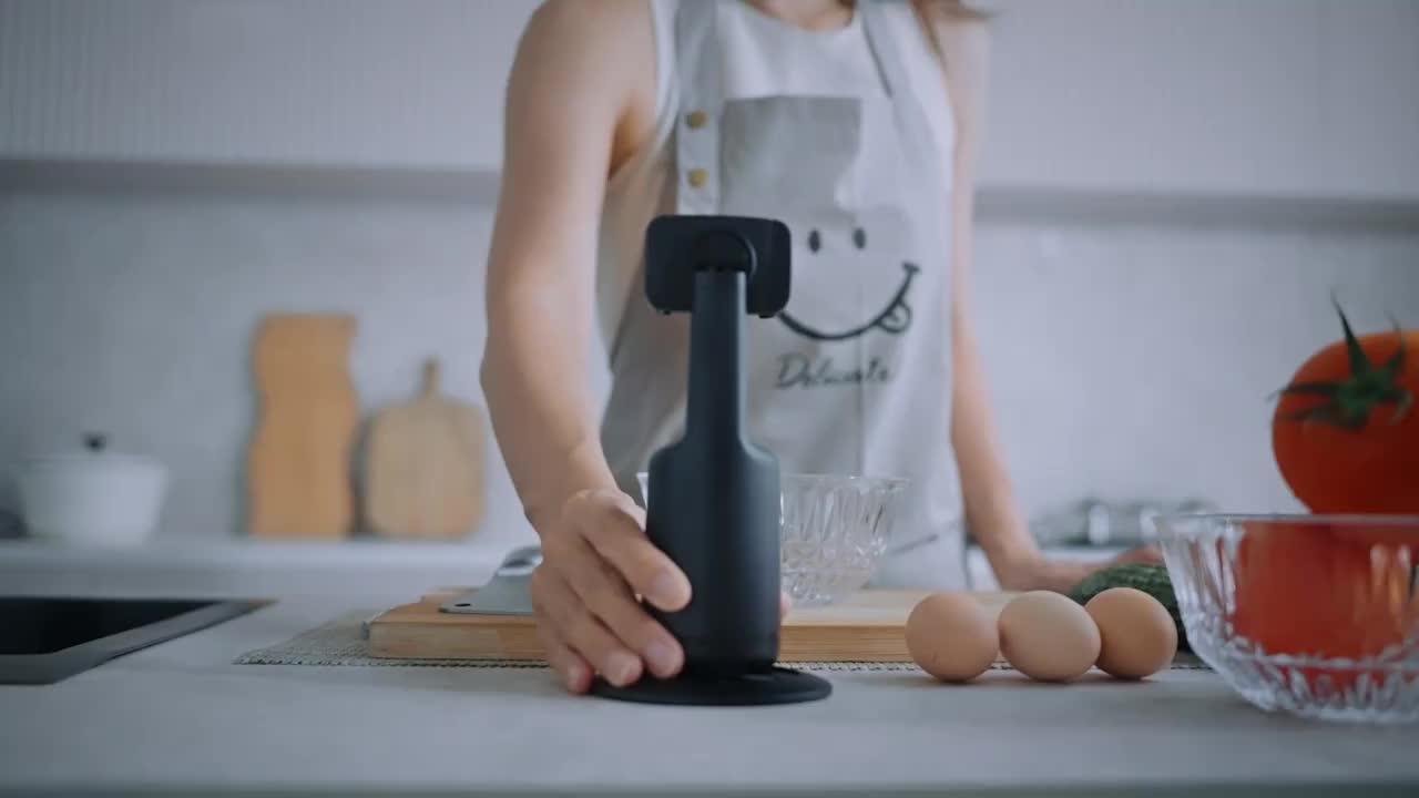 [HKXYK 360° Tripod] HKXYK 360° Rotating Face Tracking Tripod for Phone | Smart Vlogging & Streaming Holder with Rechargeable Battery, Stable Phone Mount for Live Videos, Outdoor Photography, Travel Vlogging, Modern Design,