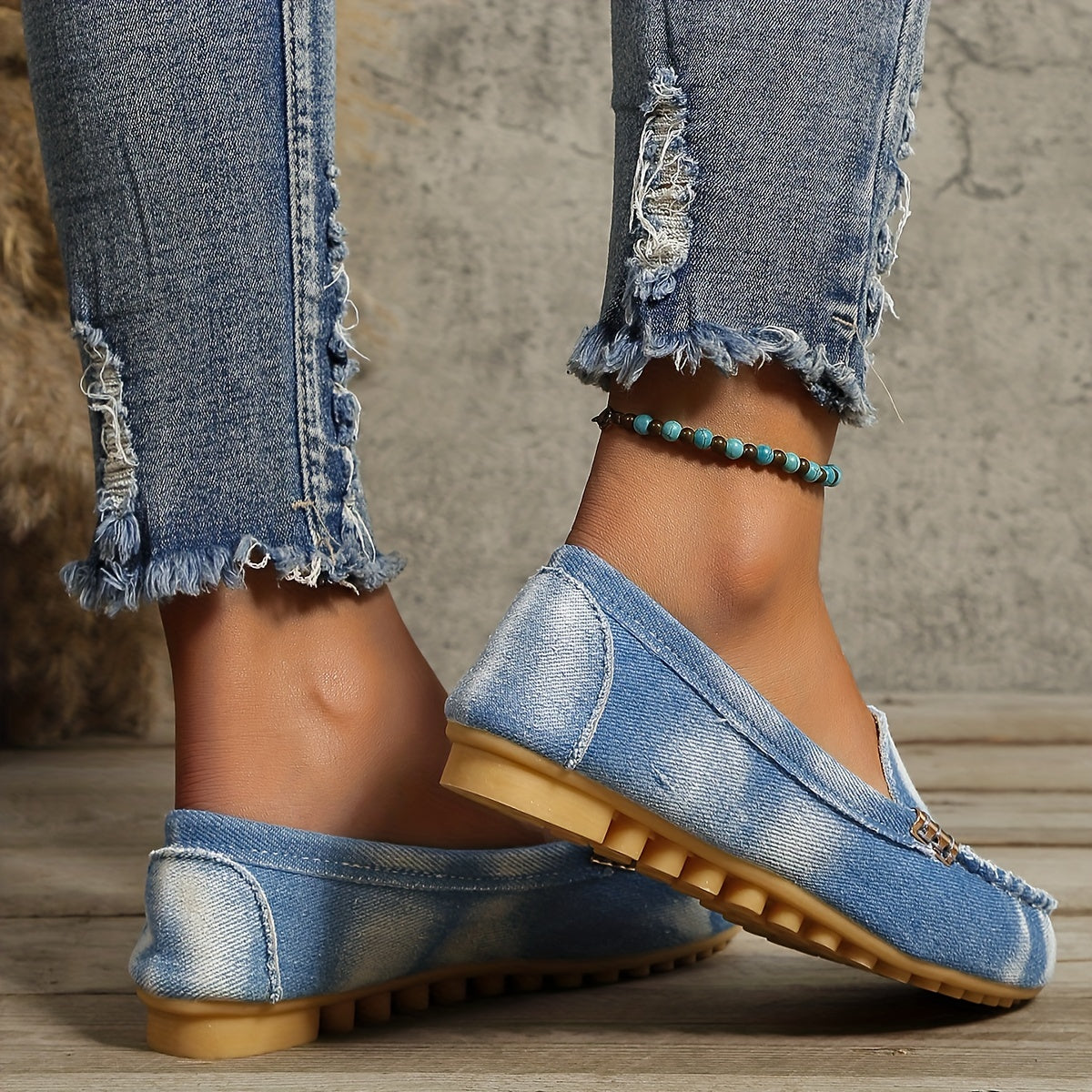 [Comfortable Loafers] Comfortable Round Toe Loafers | Women's Solid Slip On Shoes, Women's Footwear