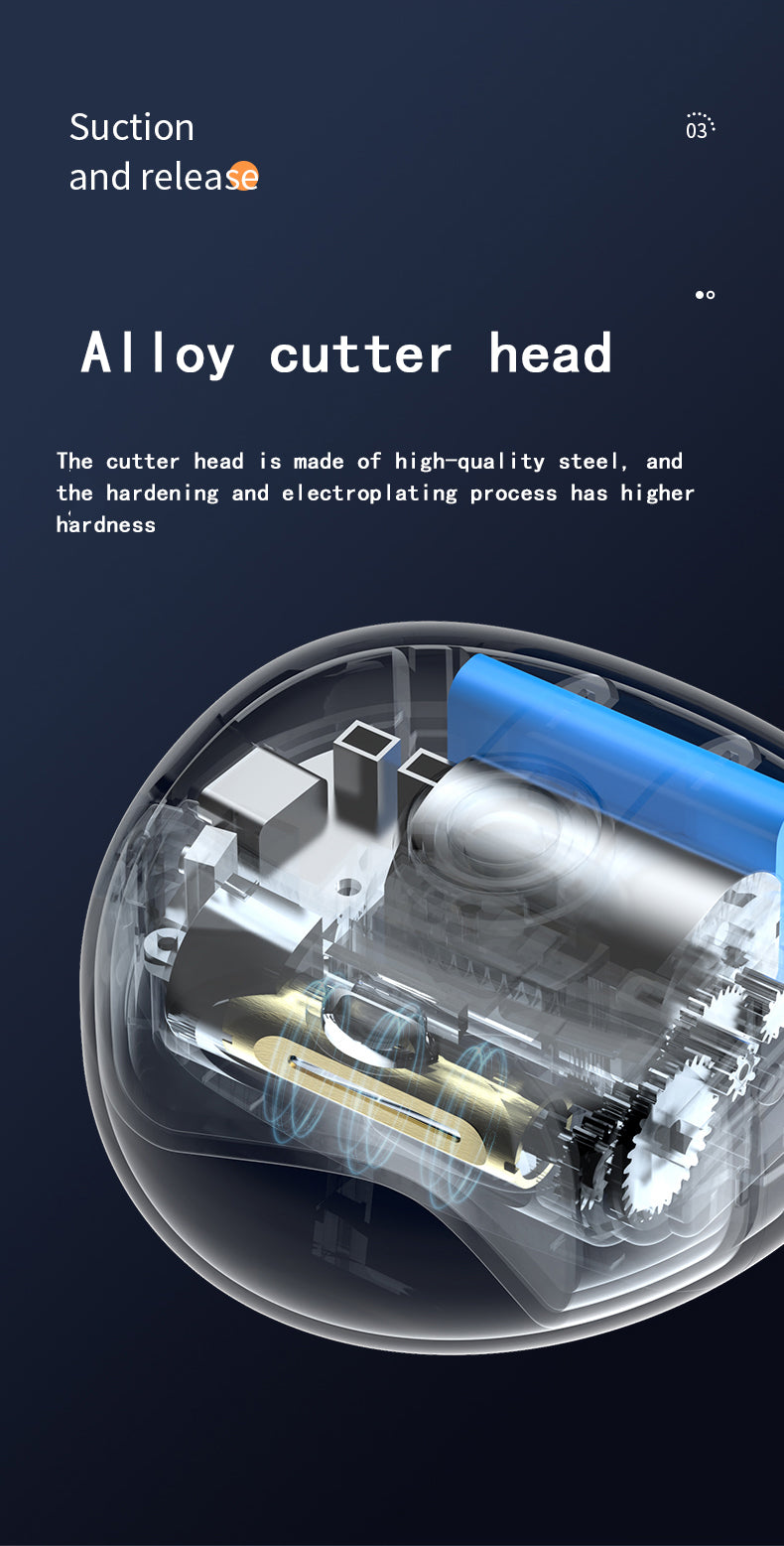 Electric Automatic Nail Clippers USB Rechargeable Electric Trimmer Nail Cutter Scissors For Women Men