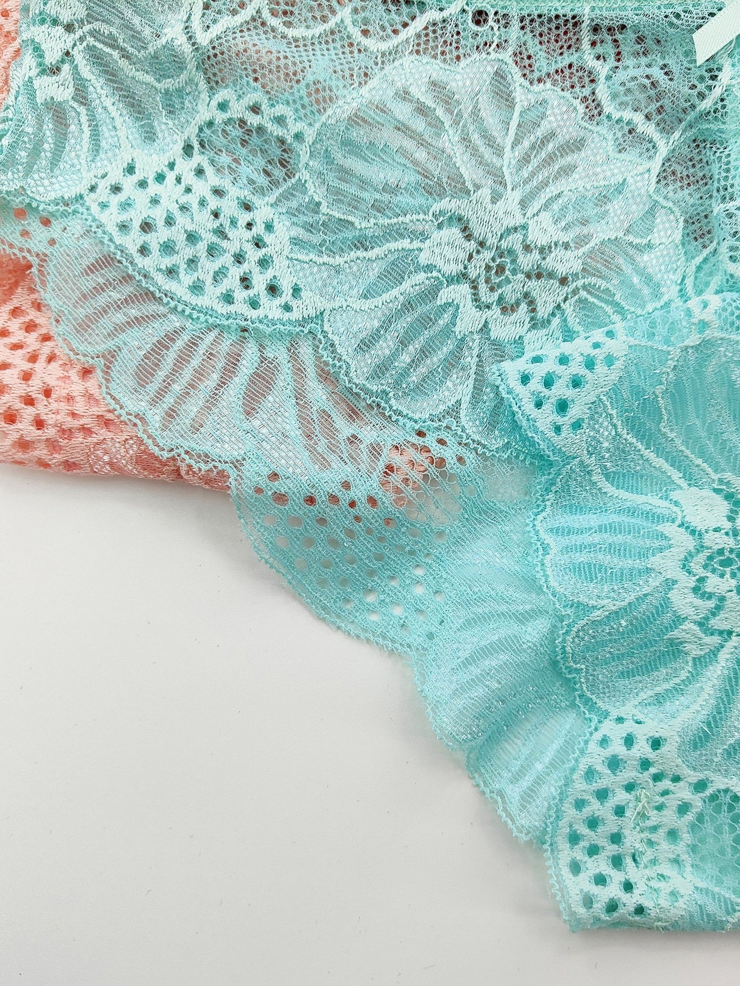 6pcs Jacquard Lace Bow Hipster Bikini Panties, Comfortable & Breathable Low Waist Briefs, Women's Lingerie & Underwear